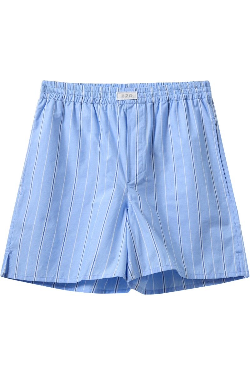 H2o Shorts Rønne Essential Pajamas Shorts Light Blue White Blue