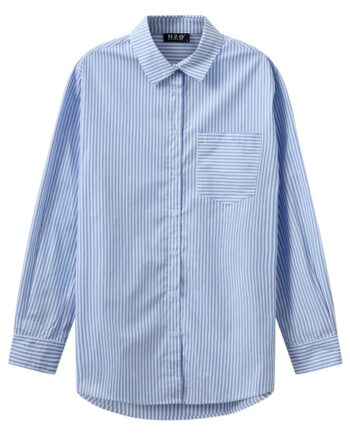 H2o Skjorte Rønne Essential Pajamas     Shirt Blue White Stripe
