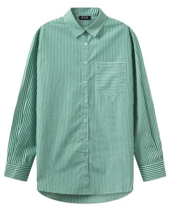 H2o Skjorte Rønne Essential Pajamas     Shirt Green White
