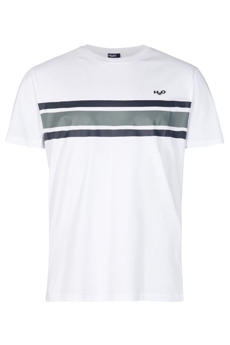 H2o -shirt Basic Gilleleje Woman Tee White Black Grey Black