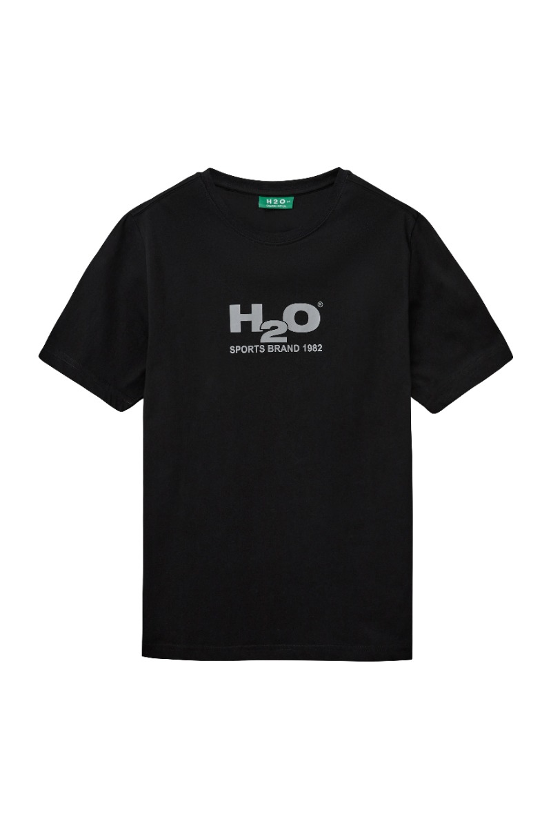 H2o -shirt Logo Tee Black Grey