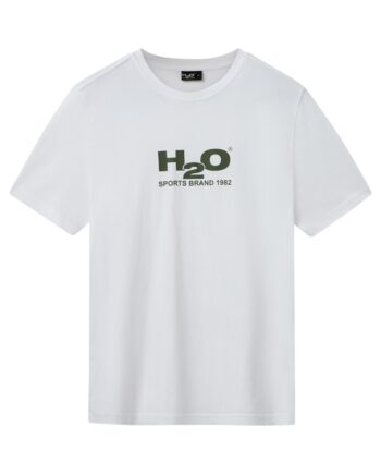 H2o  -shirt Logo Tee White Army