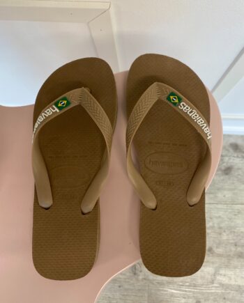 Havaianas Sandal Brasil Logo Rose Gold