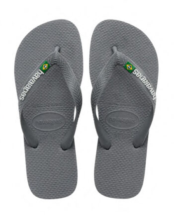 Havaianas Sandal Brasil Logo Steel Grey