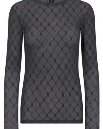 Hype The Detail Bluse Mesh Blouse Grå