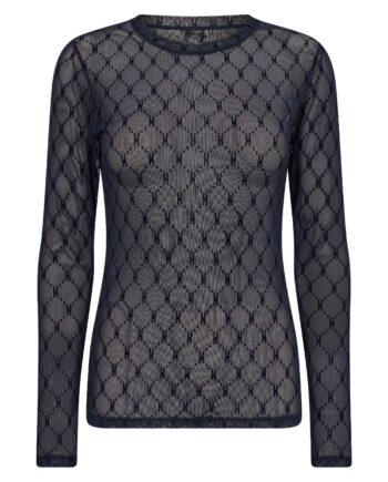 Hype The Detail Bluse Mesh Blouse Navy