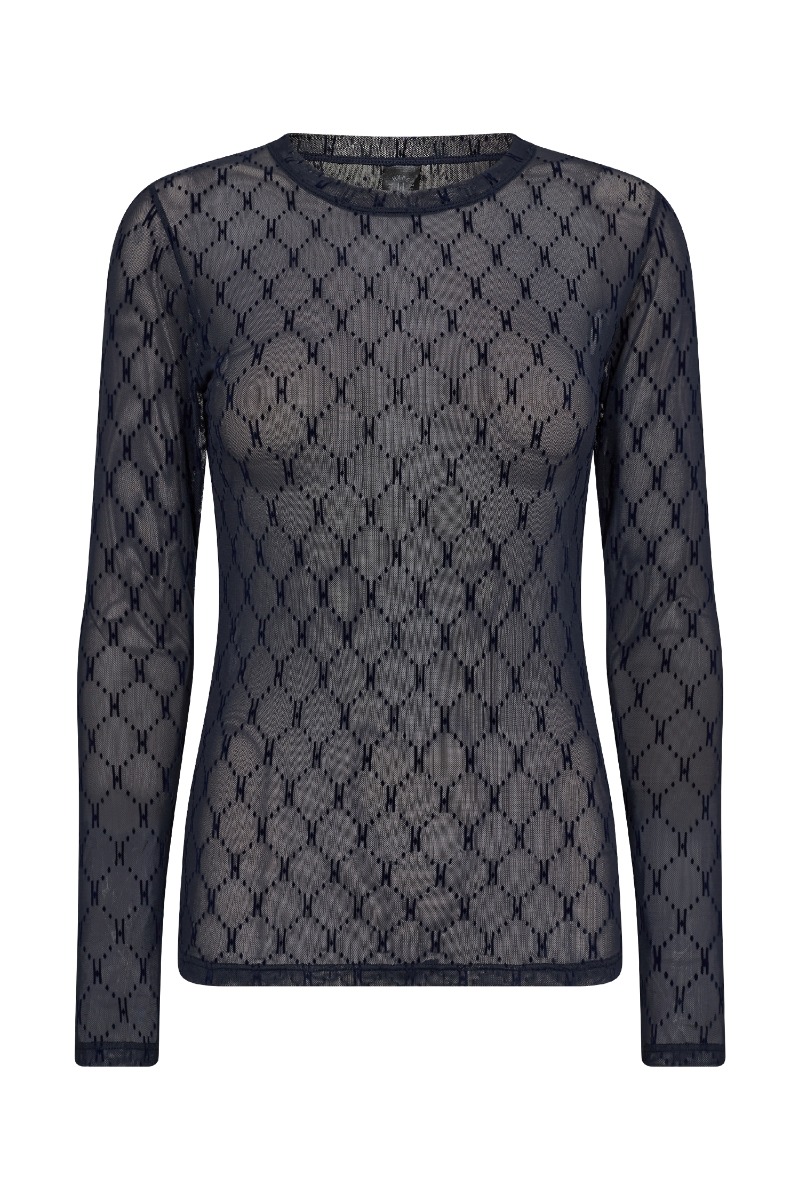 Hype The Detail Bluse Mesh Blouse Navy