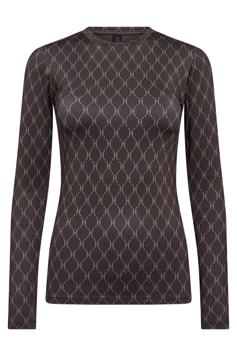 Hype The Detail Bluse Printed Blouse Brun Beige