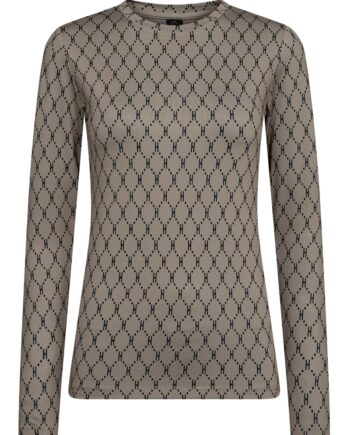 Hype The Detail Bluse Printed Blouse Sand