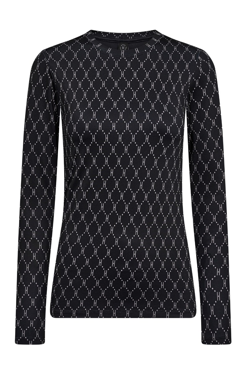 Hype The Detail Bluse Printed Blouse Sort