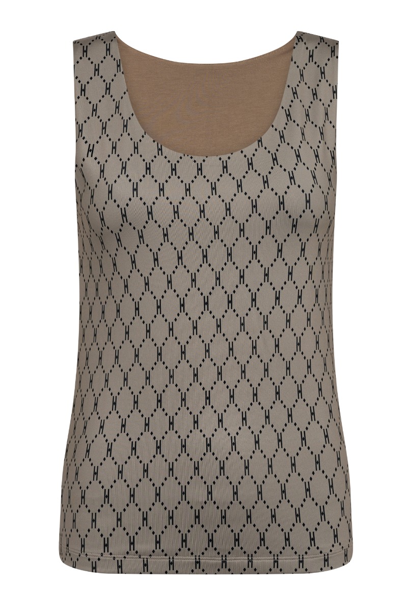 Hype The Detail Top Printed Top Sand