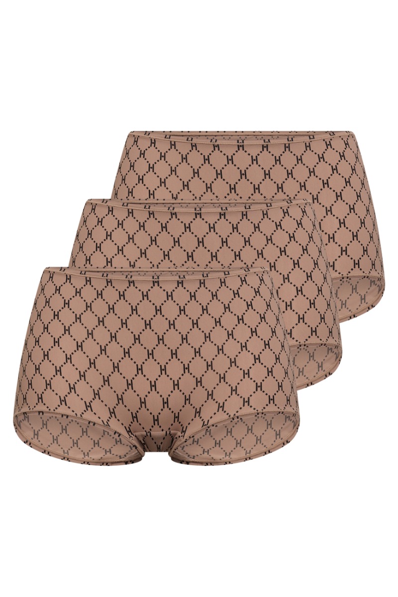 Hype The Detail Undertøj Brief Logo -pk Brun