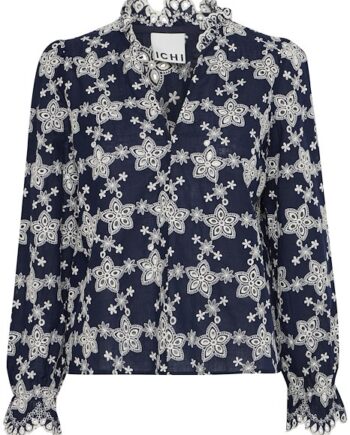 Ichi Bluse Ih Fluna Ls Medieval Blue