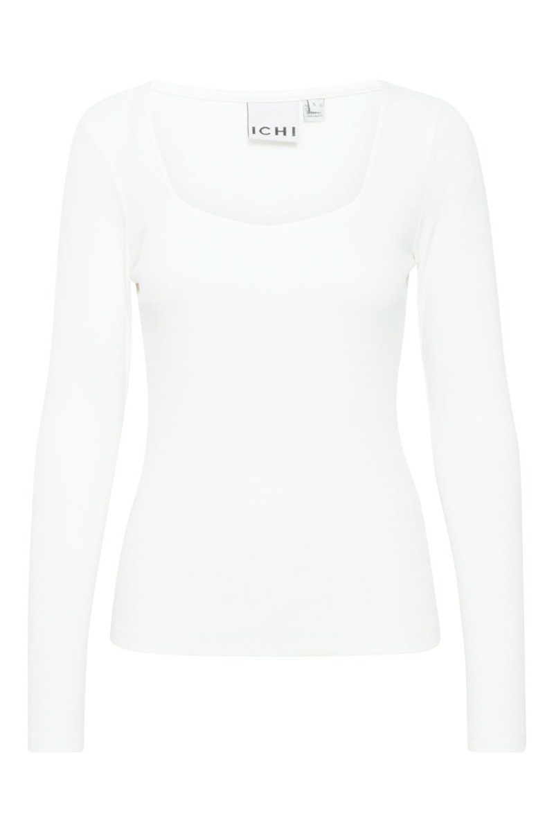 Ichi Bluse Ih Oreta Ls Cloud Dancer