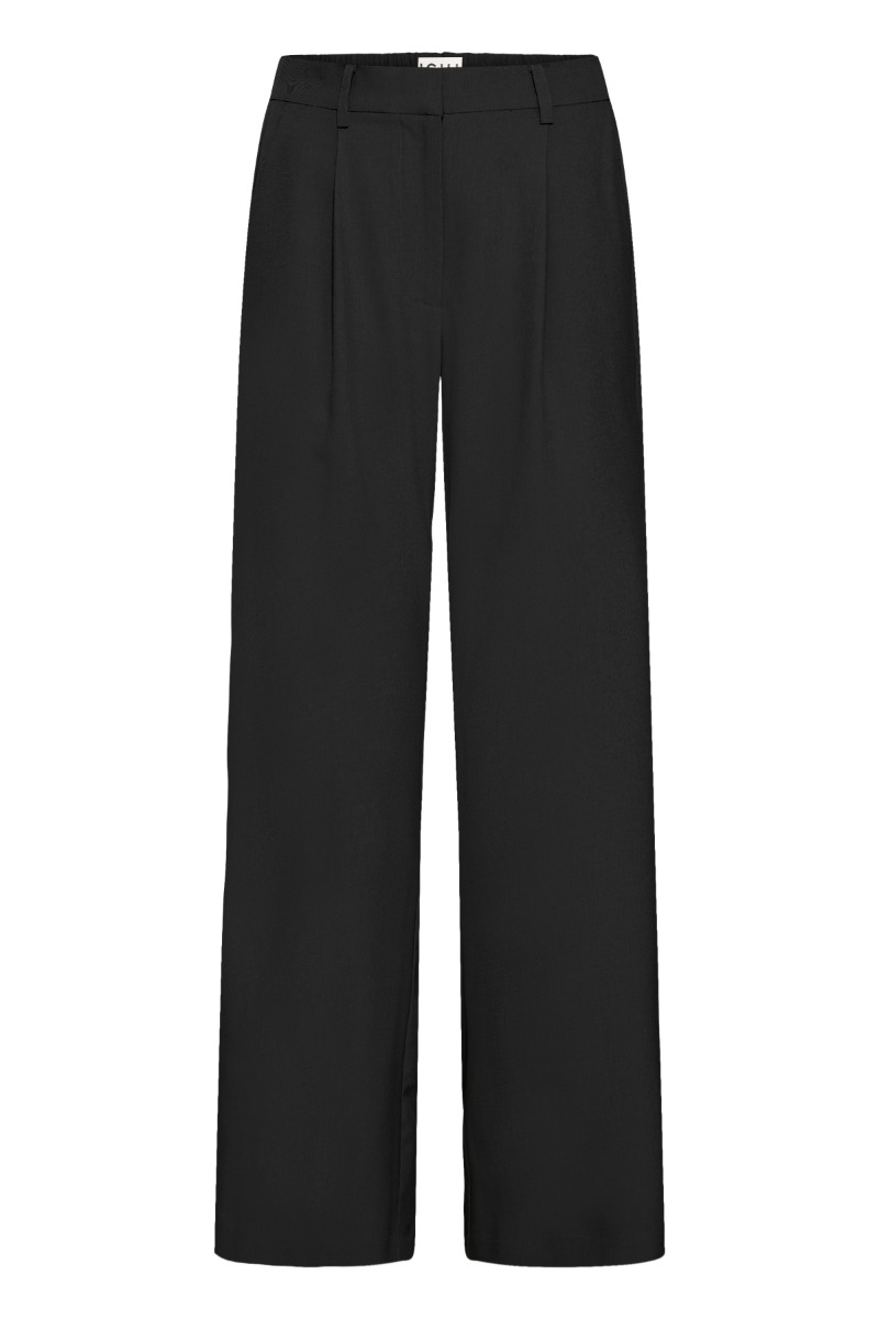 Ichi Bukser Fava Wide Black Levering Midt November