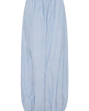 Ichi Bukser Milly Pa Blue Yonder   Creme Black Stripe