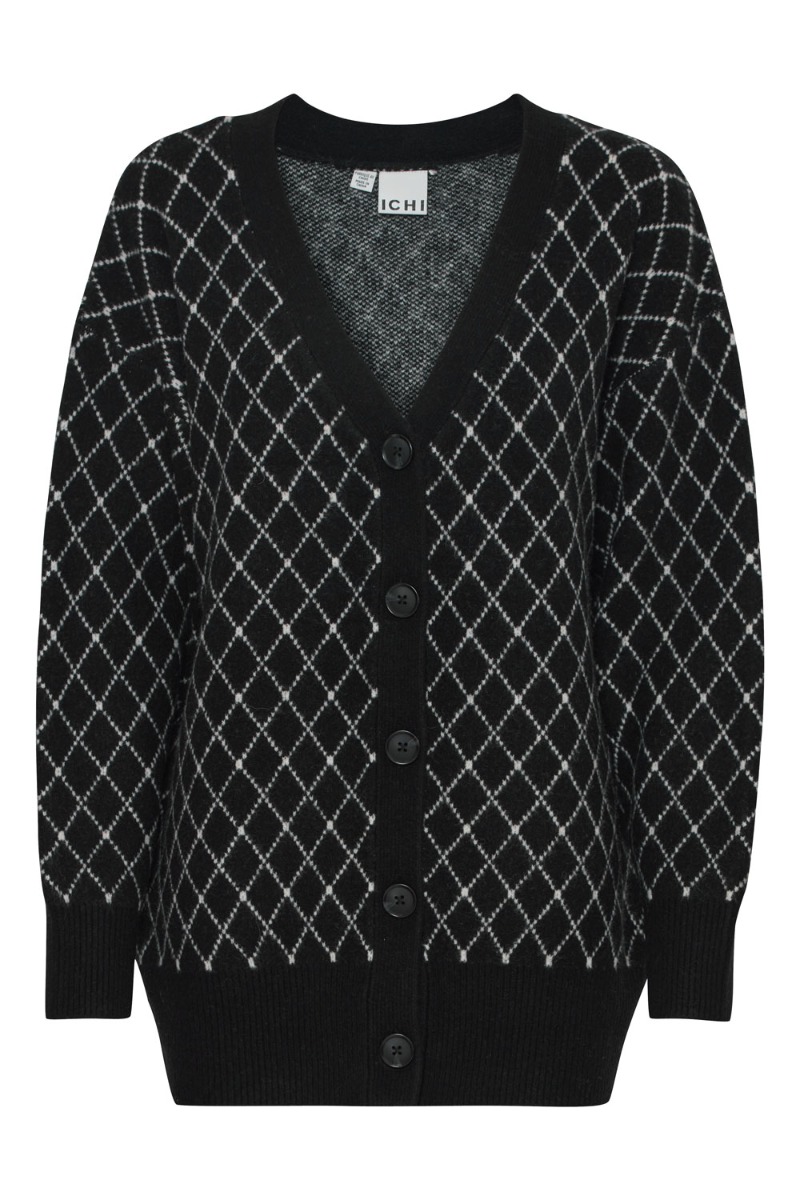 Ichi Cardigan Ih Alvino Ca Black