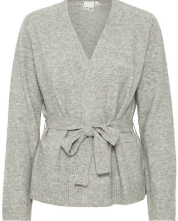 Ichi Cardigan Ih Macon Ca5 Grey Melange
