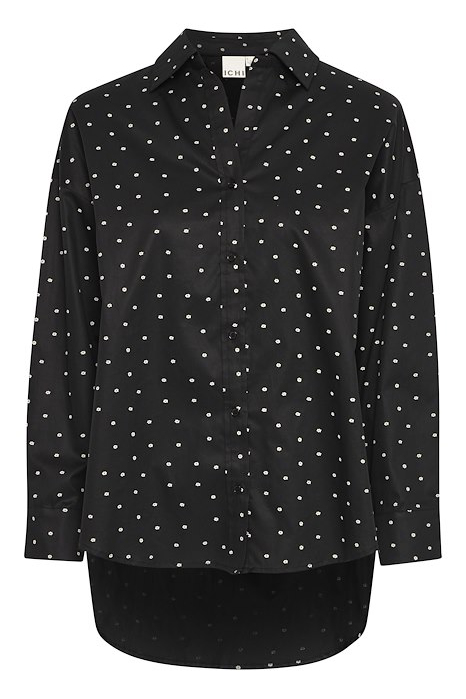 Ichi Skjorte Ix Stormie Flower Sh Black White Flower