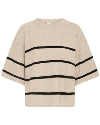 Ichi  -shirt Dasila Oatmeal Meteorite Stripe