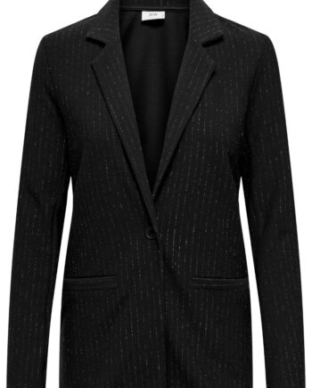 Jdy Blazer Mary     Lurex Blazer Black Silver Pinstripe