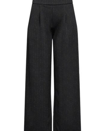 Jdy Bukser Mary Geggo One Lurex Pant Black Silver Pinstripe