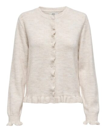 Jdy Cardigan Letty     On Frill Cardigan Birch Melange