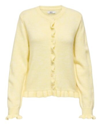 Jdy Cardigan Letty     On Frill Cardigan Pastel Yellow Melange