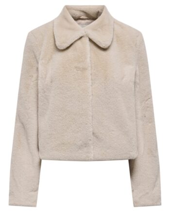 Jdy Jakke Macy Life Faux Fur Jacket Moonbeam
