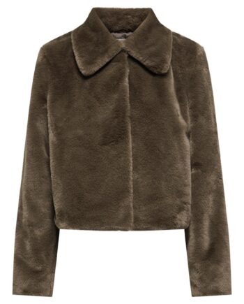 Jdy Jakke Macy Life Faux Fur Jakke Teak