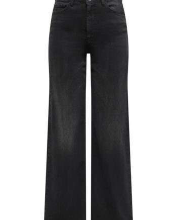 Jdy Jeans Felina-fina Hw Wide Black Denim