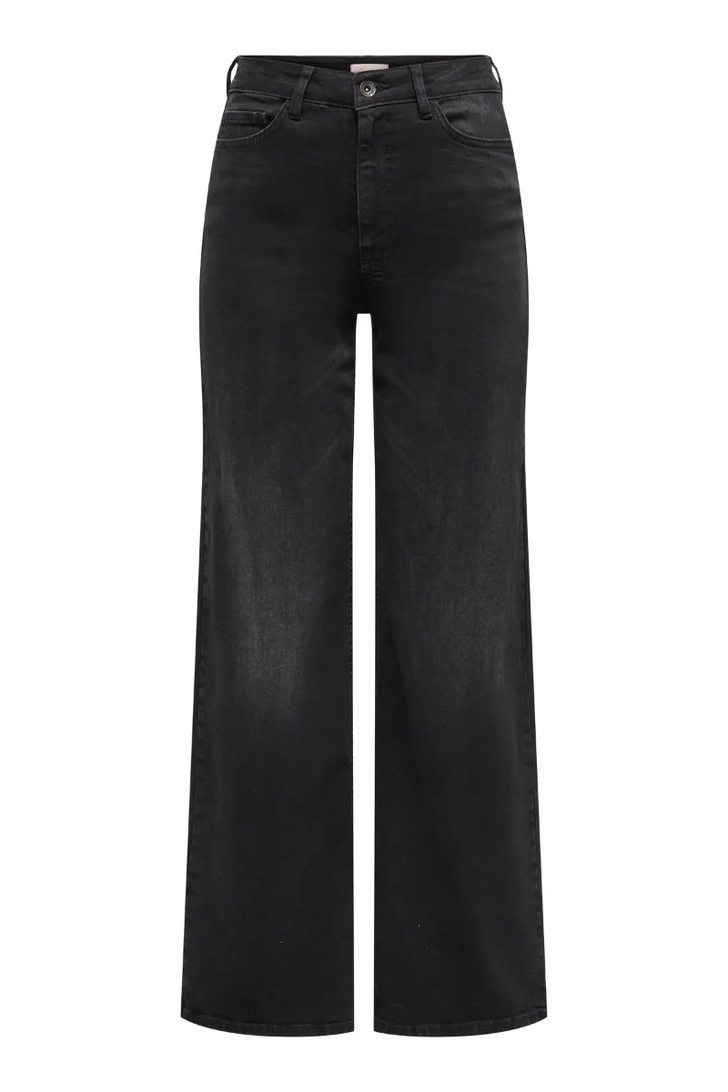 Jdy Jeans Felina-fina Hw Wide Black Denim