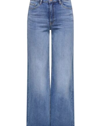 Jdy Jeans Jdy Felina-fina Hw Wide Medium Blue Denim