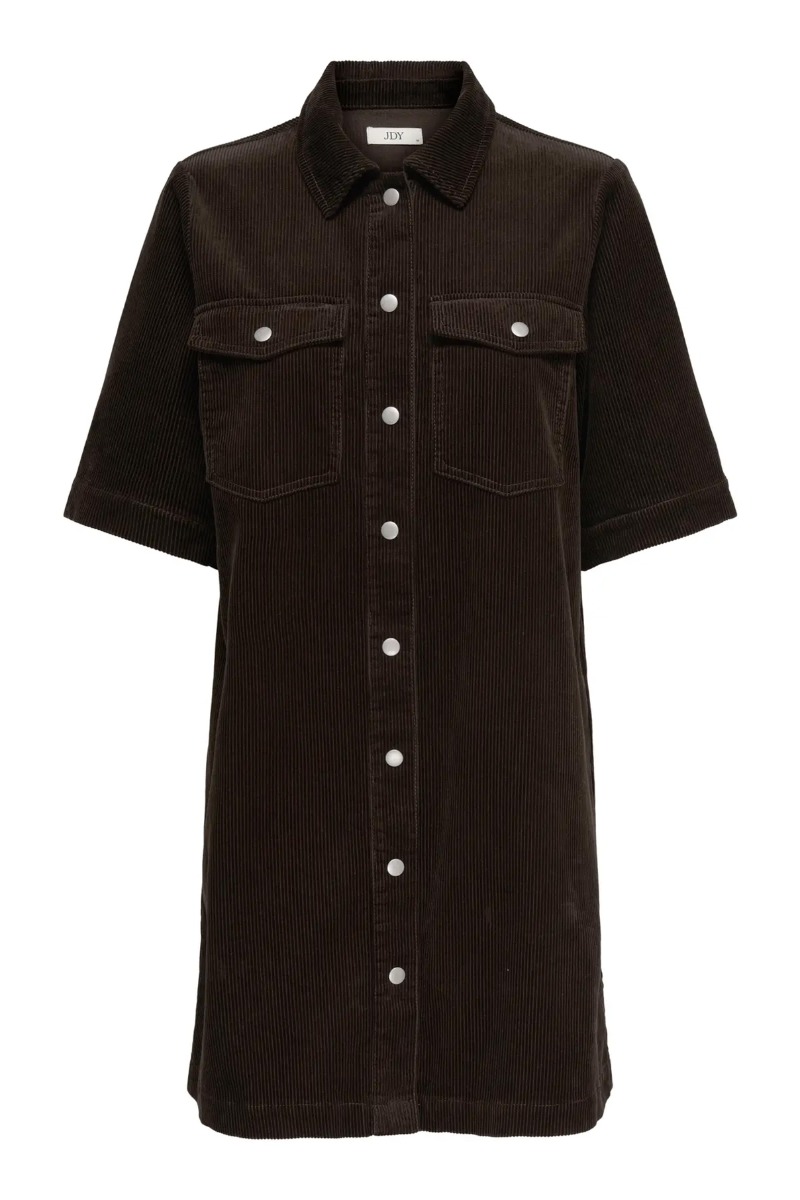 Jdy Kjole Shiraz Button Dress Coffee Bean