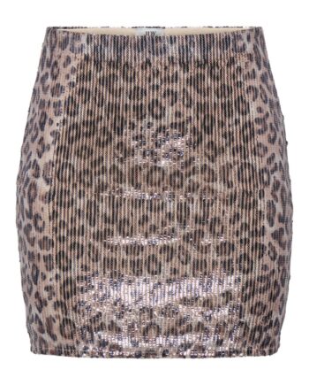 Jdy Nederdel Leona Sequins Mini Skirt Brown Rice