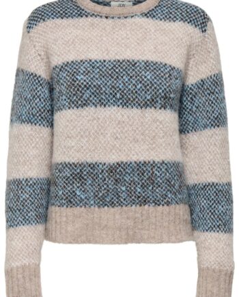 Jdy Strik Zoey Life      -neck Jacq Taupe Gray Surf The Web