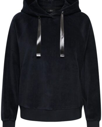 Jdy Sweat Vida     Velvet Hoodie Top Black