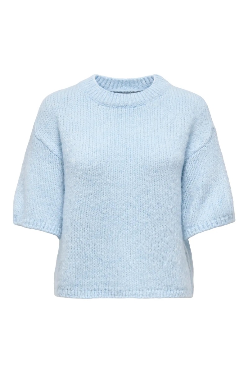 Jdy -shirt Linea Pullover -neck Cashmere Blue