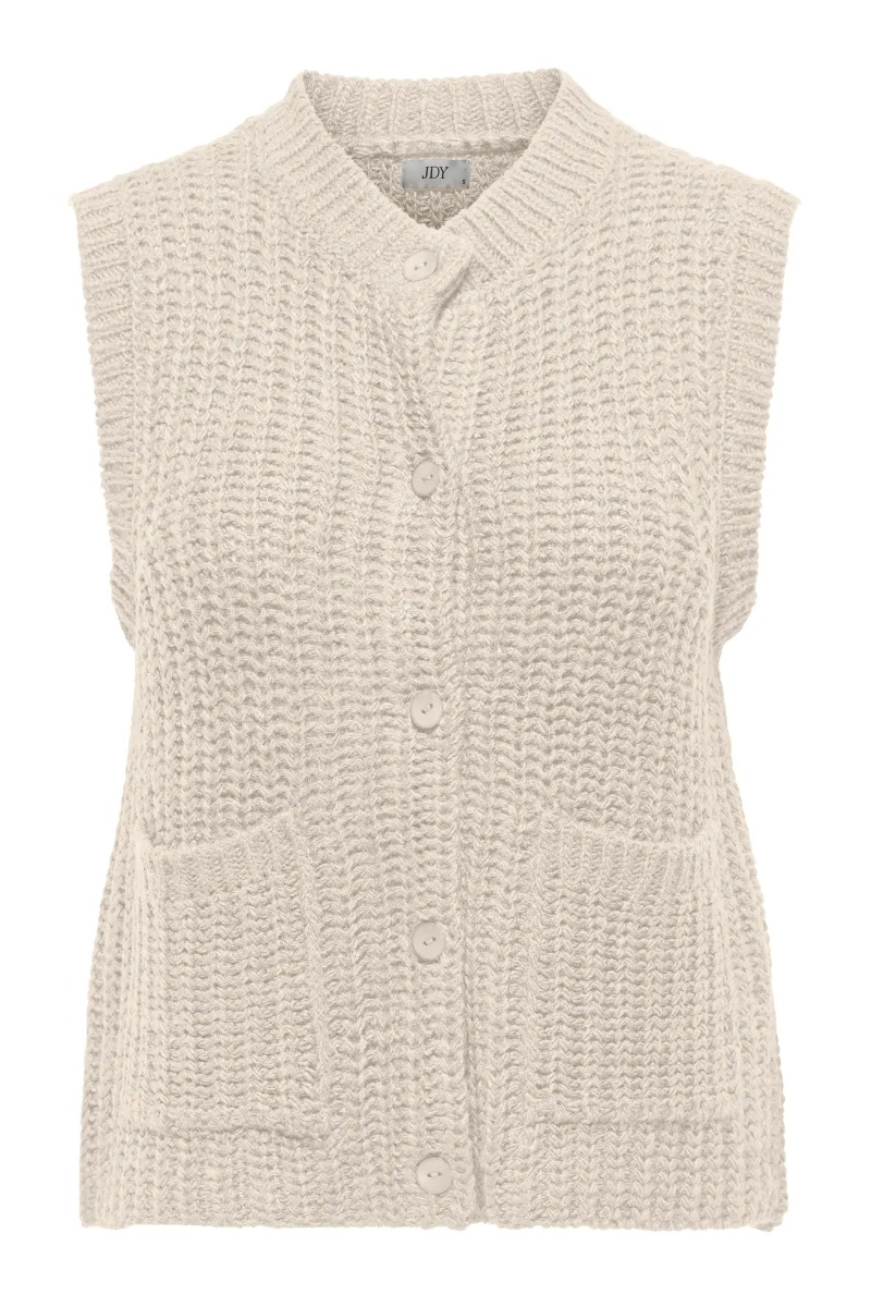 Jdy Vest Mabel -neck Button Vest Birch