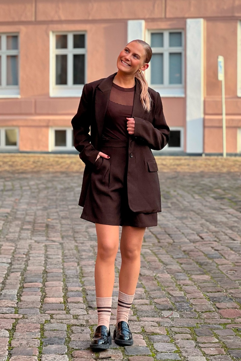 Loved By Lykke Blazer Bellis Blazer Dark Brown