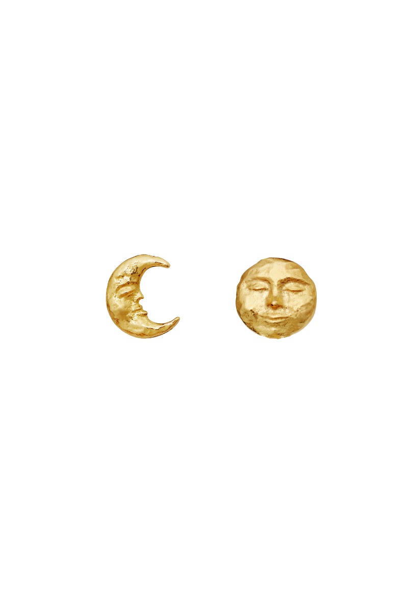 Maanesten øreringe Emma Earrings Guld