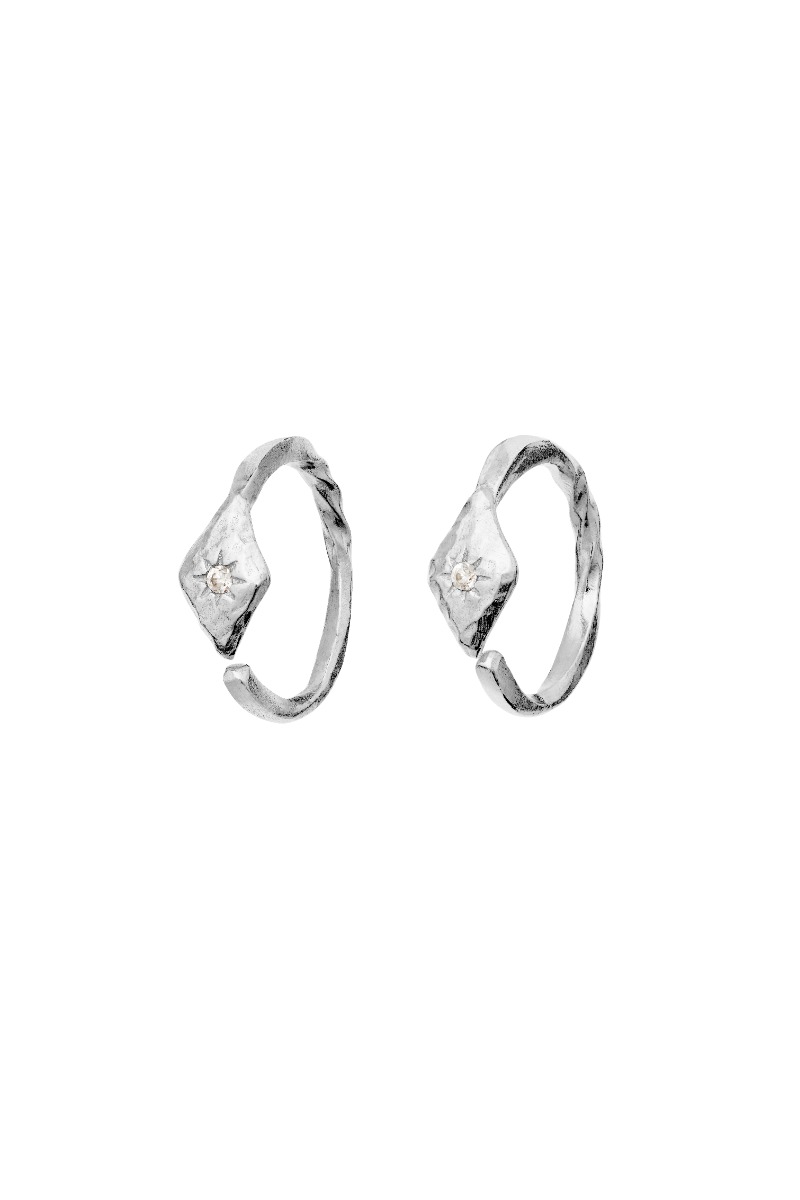 Maanesten øreringe Forte Earrings Sølv