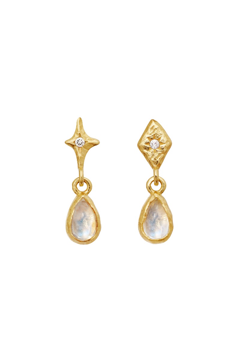 Maanesten øreringe Poco Earrings Guld