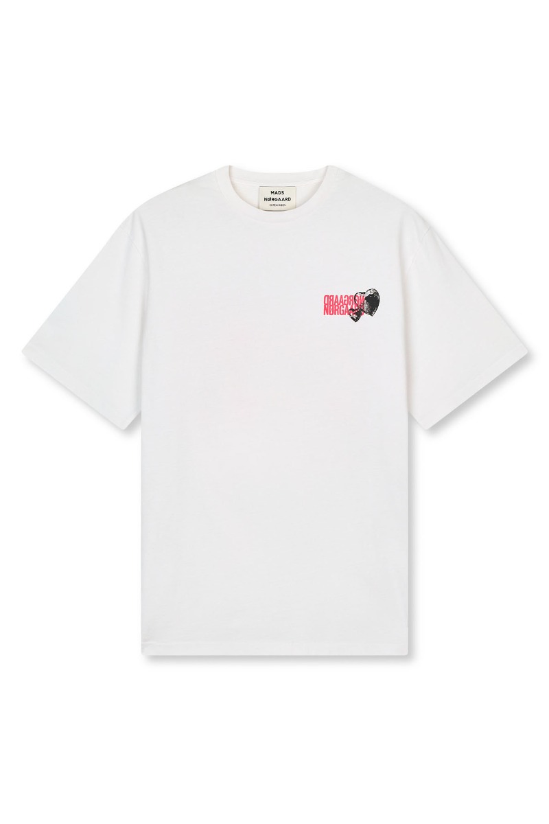 Mads Nørgaard -shirt Cotton Jersey Dassel Tee Snow White