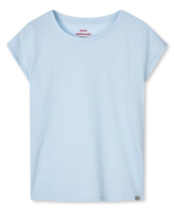 Mads Nørgaard  -shirt Organic Jersey Teasy Tee Fav Cashmere Blue