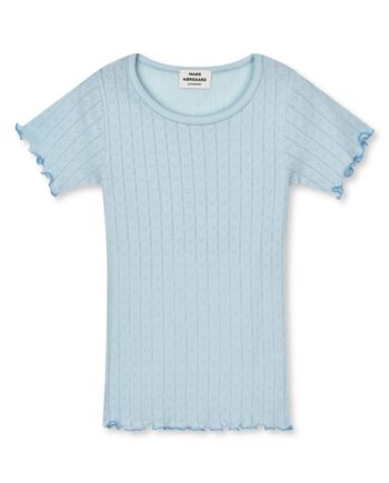 Mads Nørgaard  -shirt Pointella Trixy Tee Ballad Blue