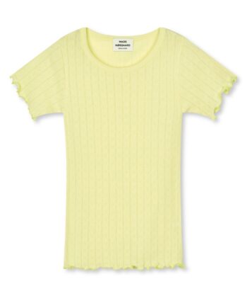 Mads Nørgaard  -shirt Pointella Trixy Tee Tender Yellow