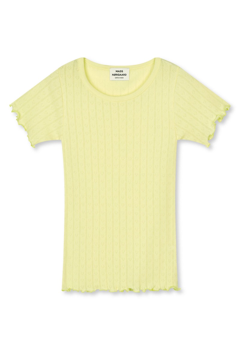 Mads Nørgaard -shirt Pointella Trixy Tee Tender Yellow