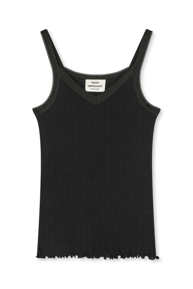 Mads Nørgaard Top Pointella Trille Top Black