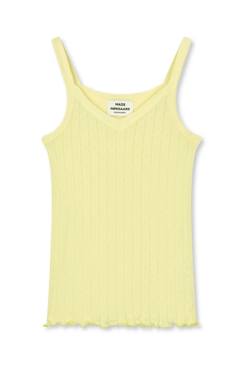 Mads Nørgaard Top Pointella Trille Top Tender Yellow